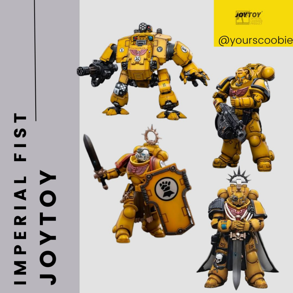 Joytoy Warhammer 40k Pasukan Imperial Fists Joytoy Action Figure Hobi