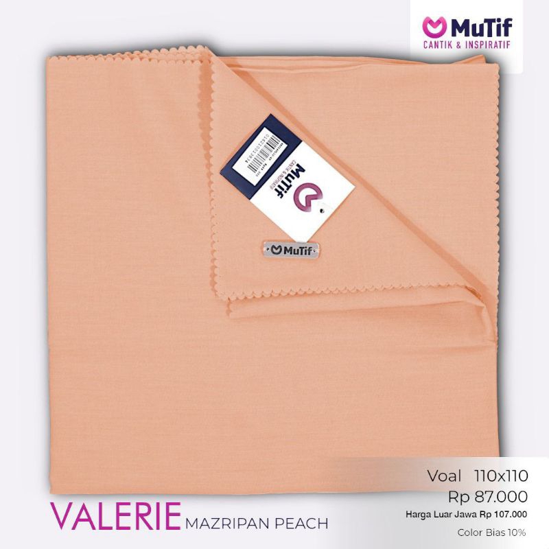 Kerudung Mutif KRD Segiempat 110 X 110 Valerie KRD Valerie Segi Empat 110 X 110 Voal