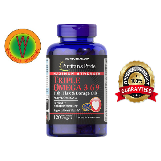 Puritan's Pride Triple Omega 369 - 120 Softgels