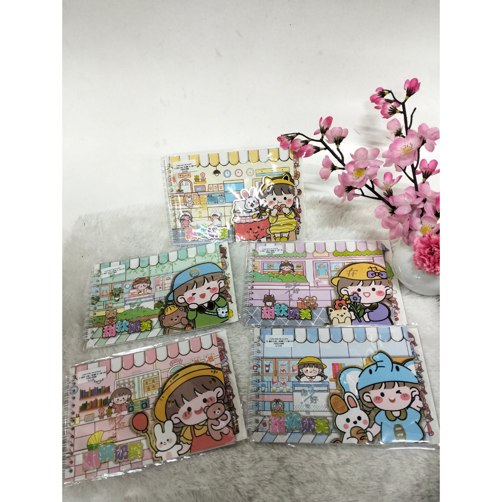 

STIKER BUKU WASHI KARAKTER 2D MOMO / NONO KOREAN CUTE AESTHETIC STICKER BOOK VIRAL