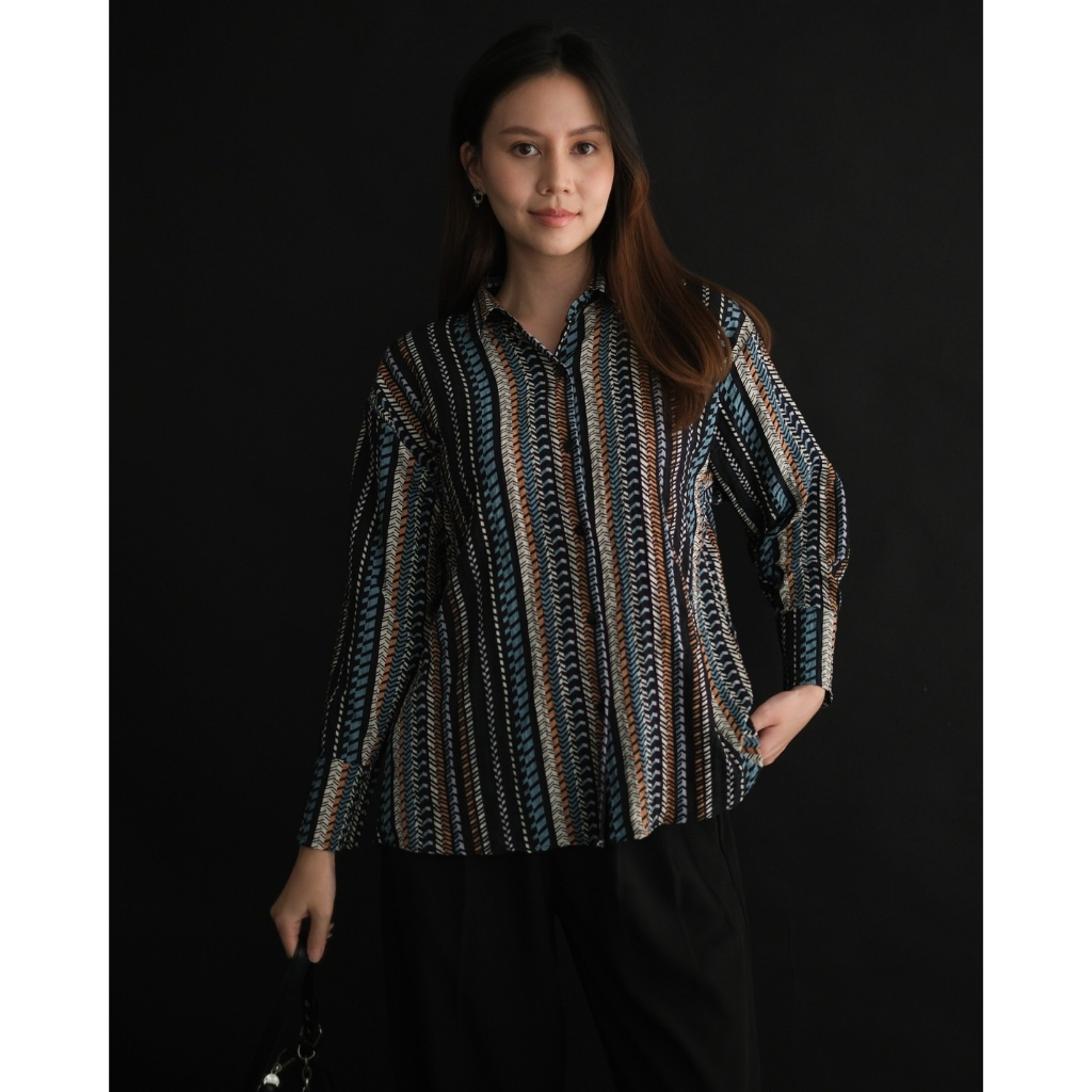Myrubylicious WAFIYA SHIRT KODE BN2522 | KEMEJA | KEMEJA WANITA | KEMEJA LENGAN PANJANG | KEMEJA MOTIF