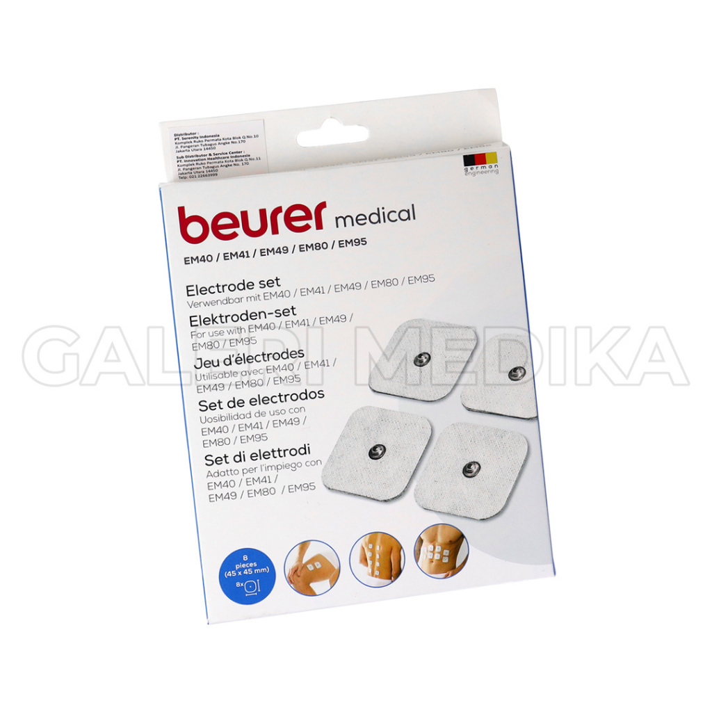 Electrode Set atau Pad untuk Beurer EM 41/ EM 49/ EM 80 ( 1 Box Isi 8Pcs ) / Pad Beurer EM41 / EM49 / EM81