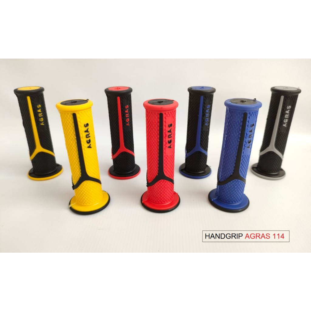 HANDGRIP HANDFAT HANFAT KARET AGRAS 114 MODEL LIST STRIP Y UNIVERSAL SEMUA MOTOR BISA