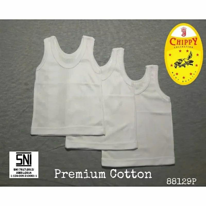 CHIPPY SINGLET ST125 PUTIH KIDS