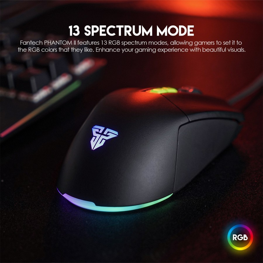 Fantech PHANTOM II VX6 Mouse Gaming Macro RGB