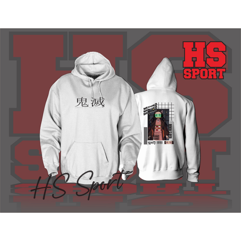 JAKET HOODIE LOGO NEZUKO KAMADO - JAKET HOODIE NEZUKO KAMADO
