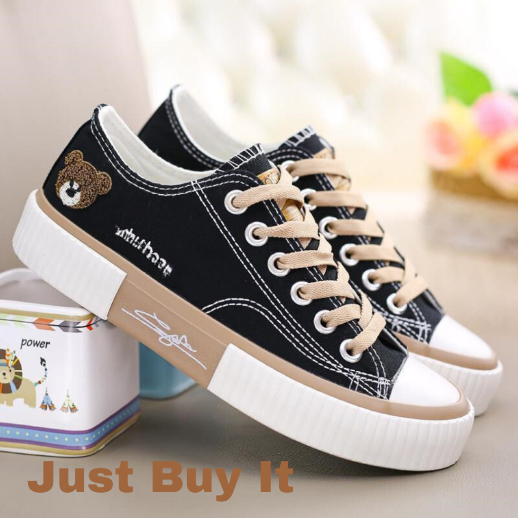 JBI-0251[ Bisa COD ] Sepatu Wanita Sneakers Tali Kanvas dan Elegan Sepatu Import Original Terbaru-Sepatu Canvas Wanita Import High Quality