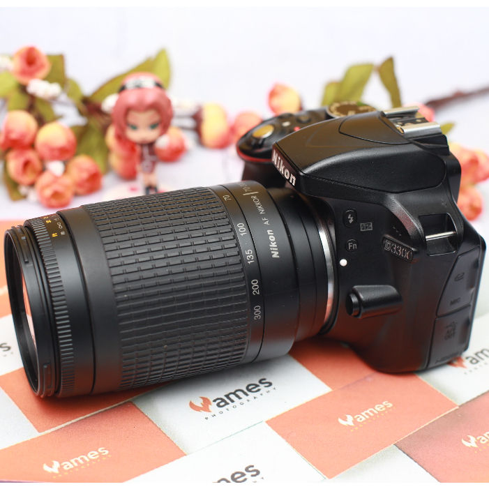 NIKON D3300 Lensa Tele Zoom Kamera DSLR -Paket Zoom