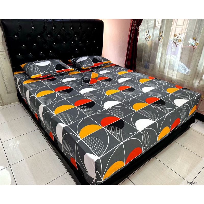 SPREI HOMEMADE 180X200 TINGGI 30CM KARAKTER MOTIF AESTHETIC MURAH