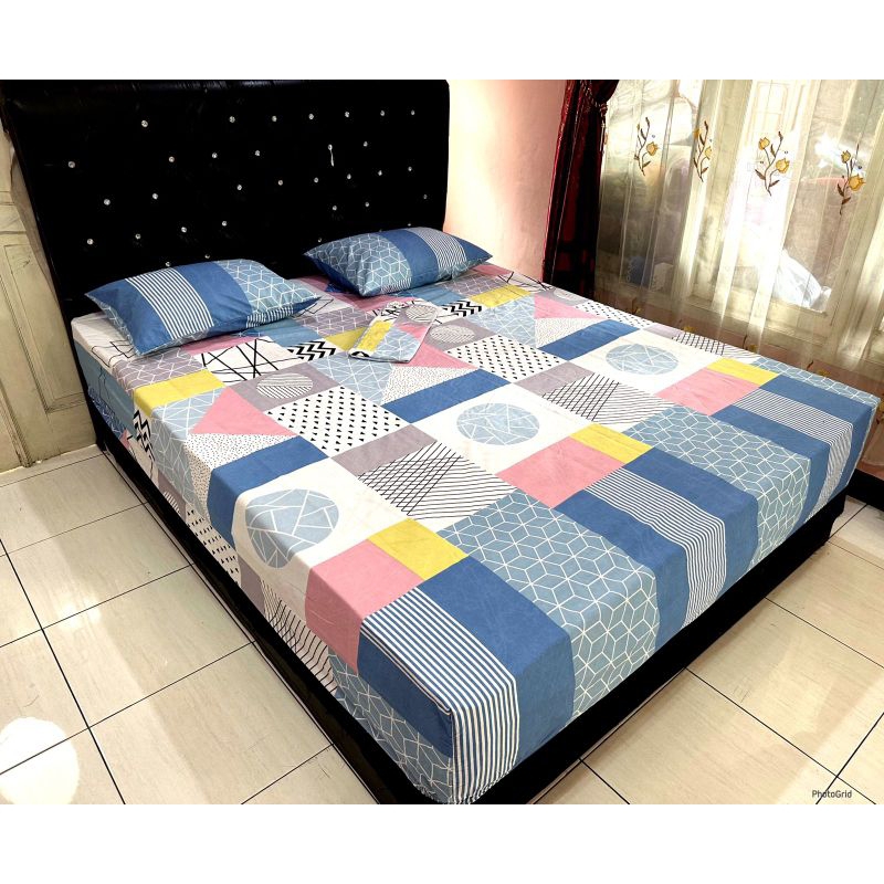 SPREI HOMEMADE 180X200 TINGGI 30CM KARAKTER MOTIF AESTHETIC MURAH