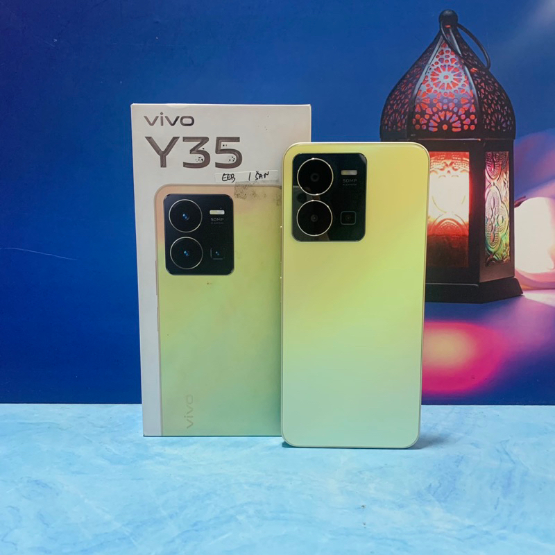 Vivo Y35 8/128 Second Fullset Bekas Garansi Resmi