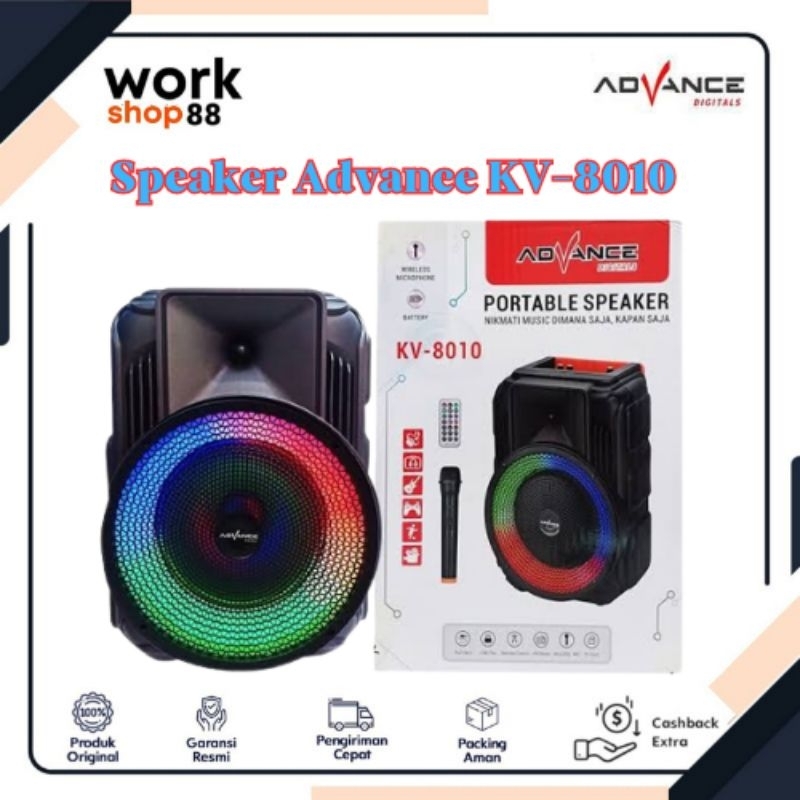 ADVANCE KV-8010 SPEAKER MEETING BLUETOOTH 8 INCH.