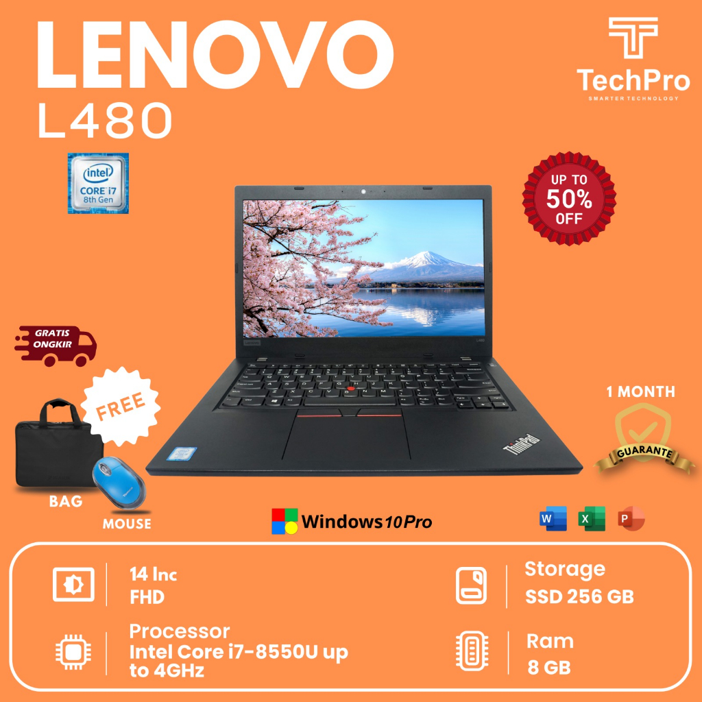 Laptop Lenovo Thinkpad L480 murraahhh