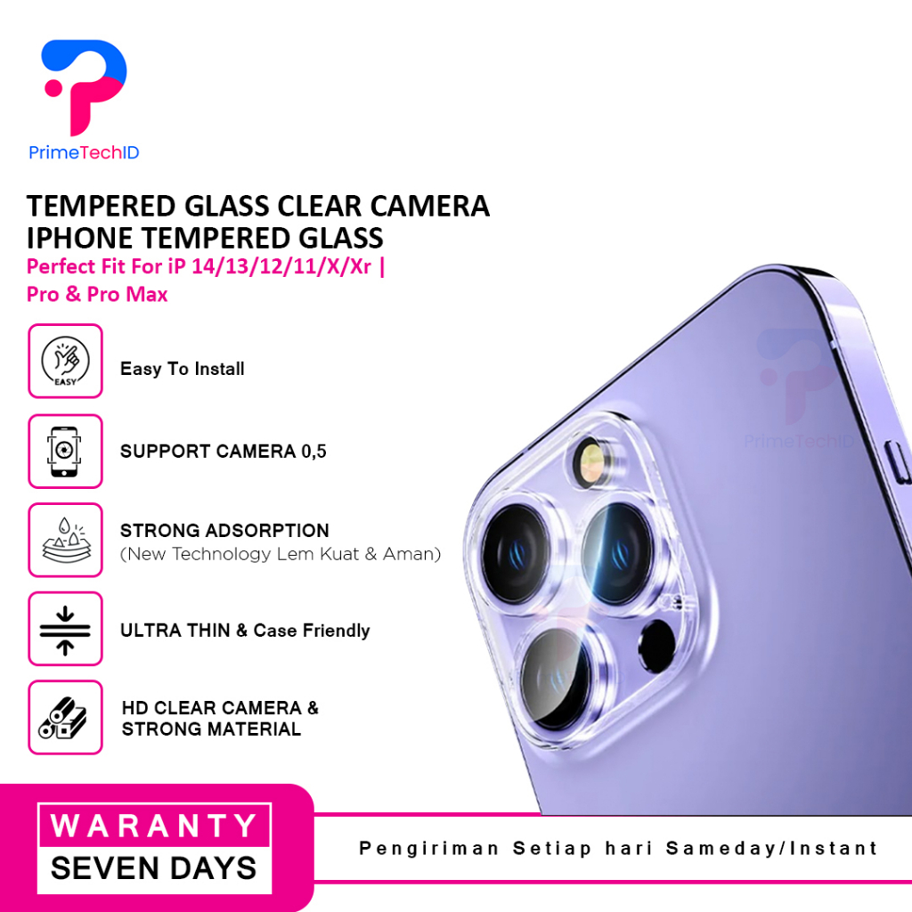 Pelindung kamera IPHONE 11 Pro Max 12 Mini 12 pro max 13 pro max 14 14 Pro 14 Pro Max TEMPERED GLASS CLEAR CAMERA PROTECTION