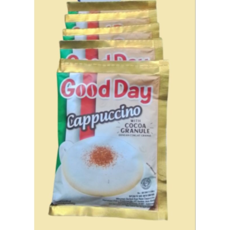 

GOOD DAY CAPPUCCINO 25 GR (10 Sachet/Renceng)