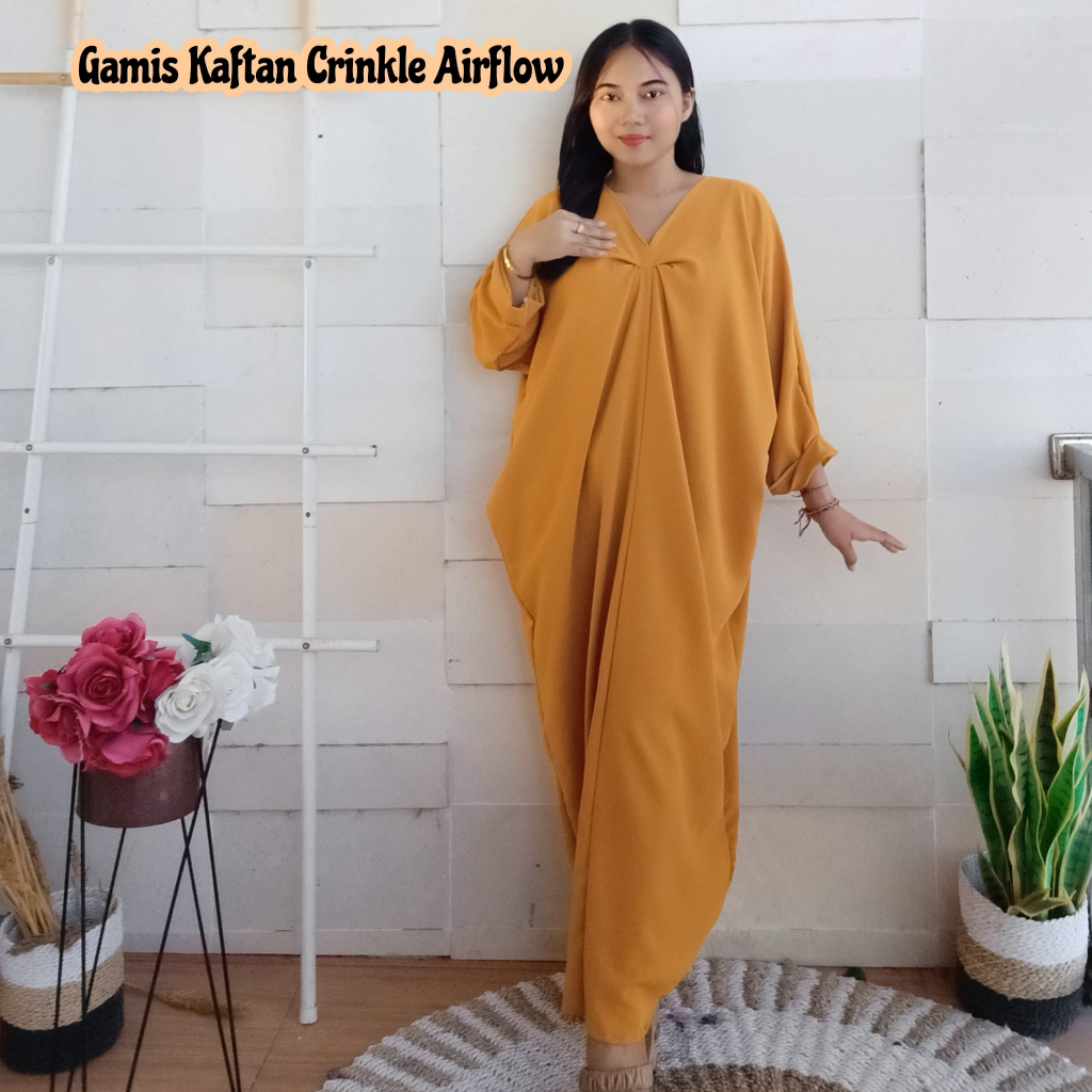 Gamis Kaftan Crinkle Airflow