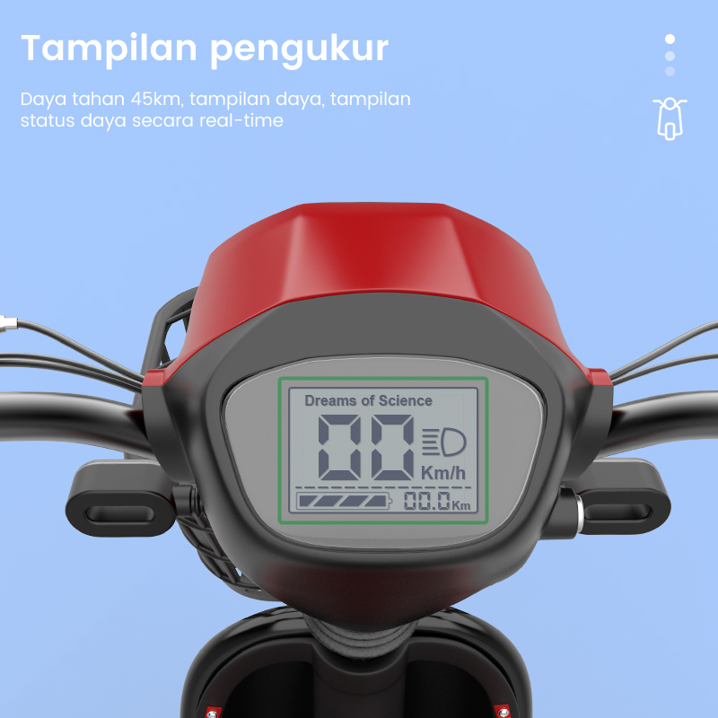 Geekman Sepeda Listrik Dewasa Sepeda Motor Listrik 48v 12ah Sepeda Listrik Dengan Pedal Garansi Resmi