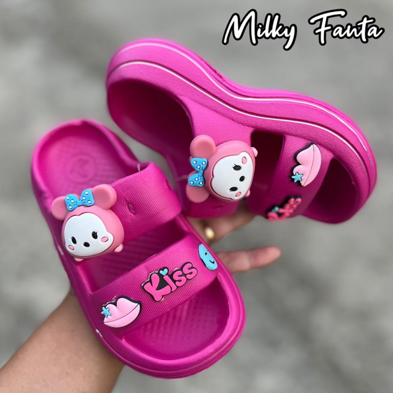 (LIVE) Sandal Fuji Wedges Anak Disney tsum tsum Milky