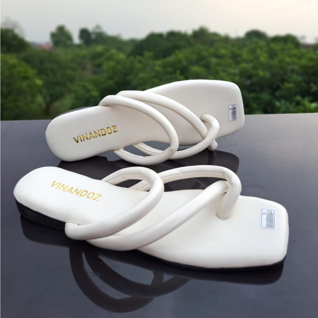 Sandal Teplek Wanita Viral Kekinian Super Empuk Sol 2 cm - TOKOERS BP04