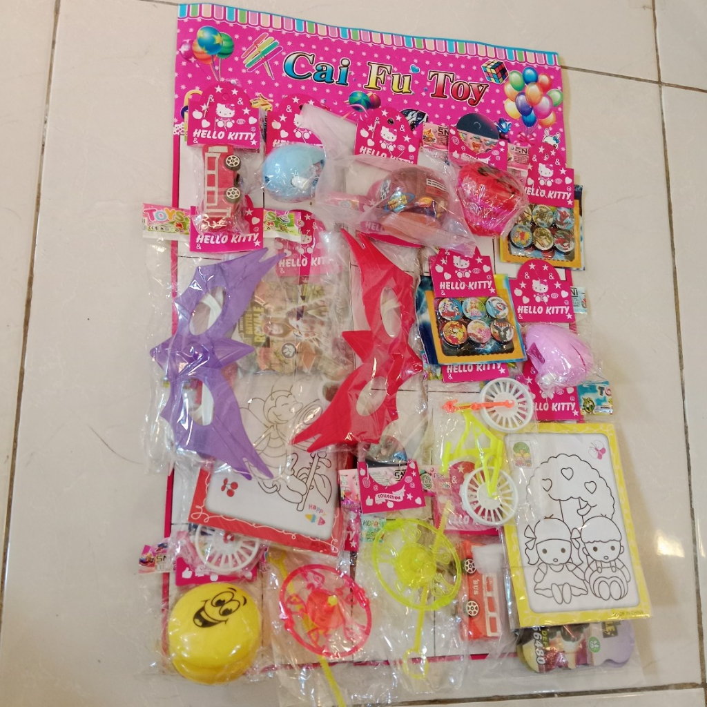Faridashope Mainan Rentengan 2000 an / Mainan Anak Rentengan Isi 20 Pcs
