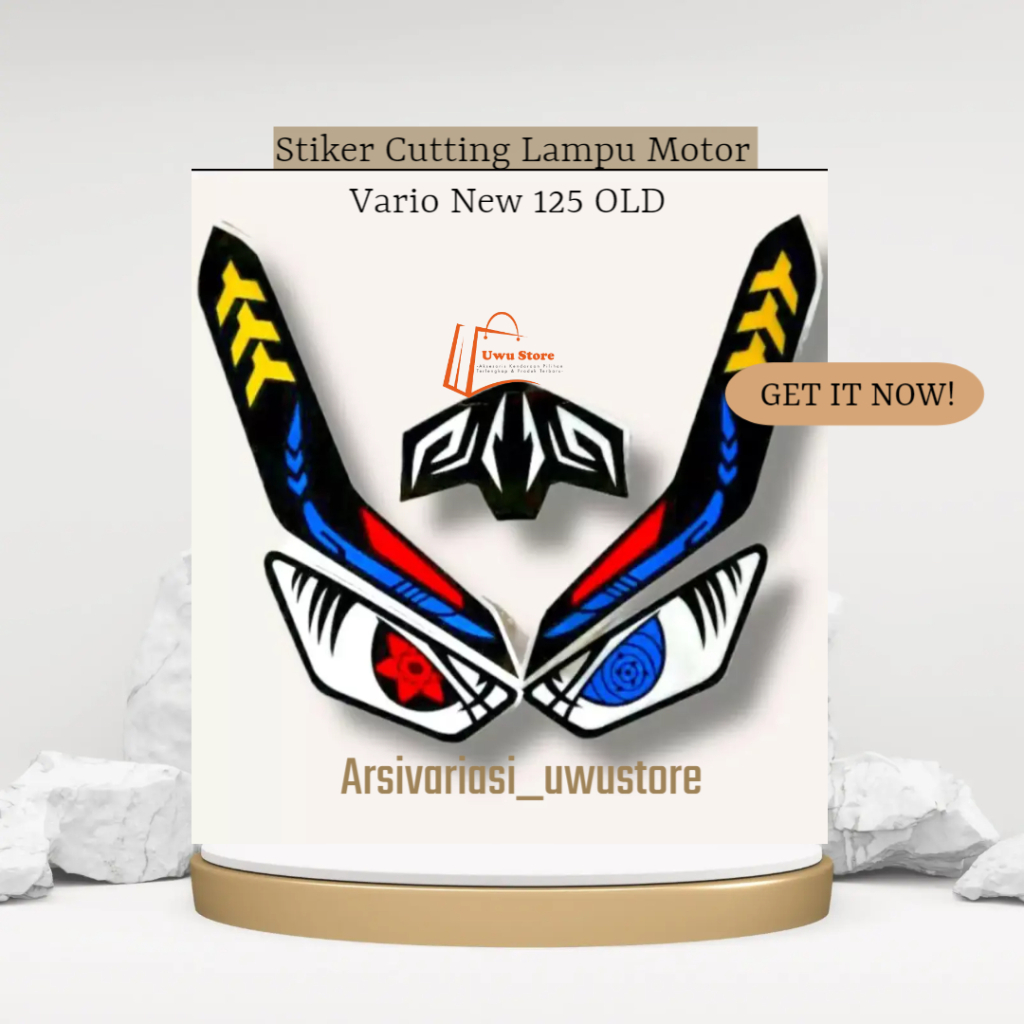 STICKER STIKER CUTING VARIASI LAMPU MOTOR VARIO NEW 125,150CC