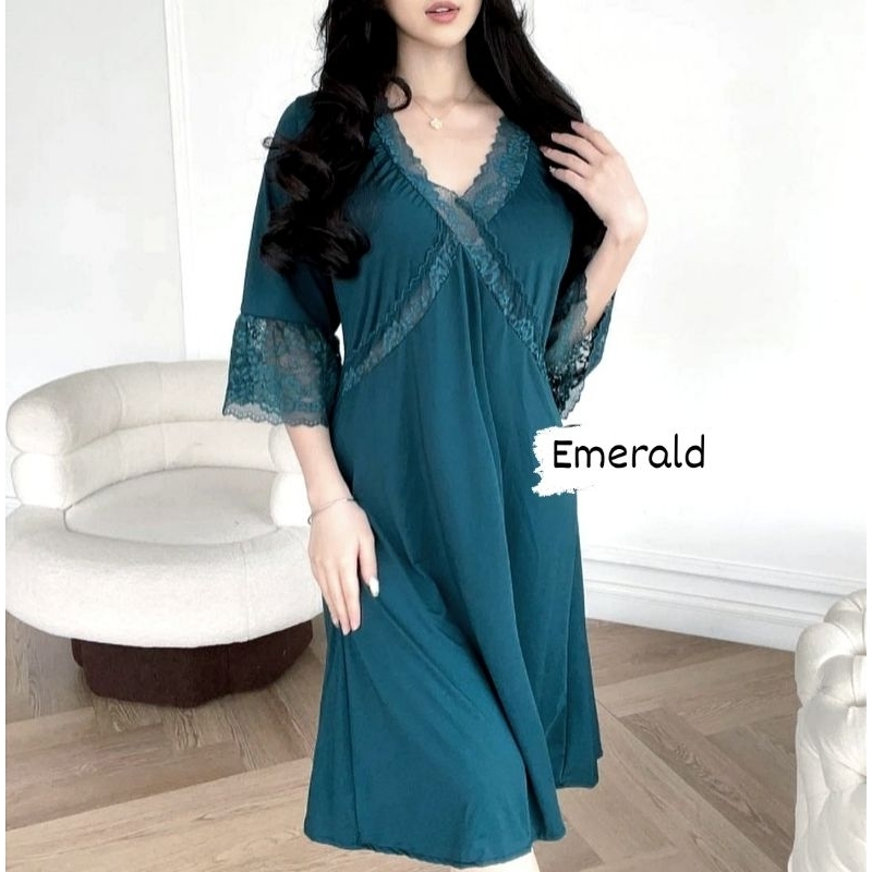 Lingerie PARIS Dress Sexy Big Size Baju Tidur Premium Girlsheaven 080 fit to jumbo LD 125 Bisa COD Plus Size