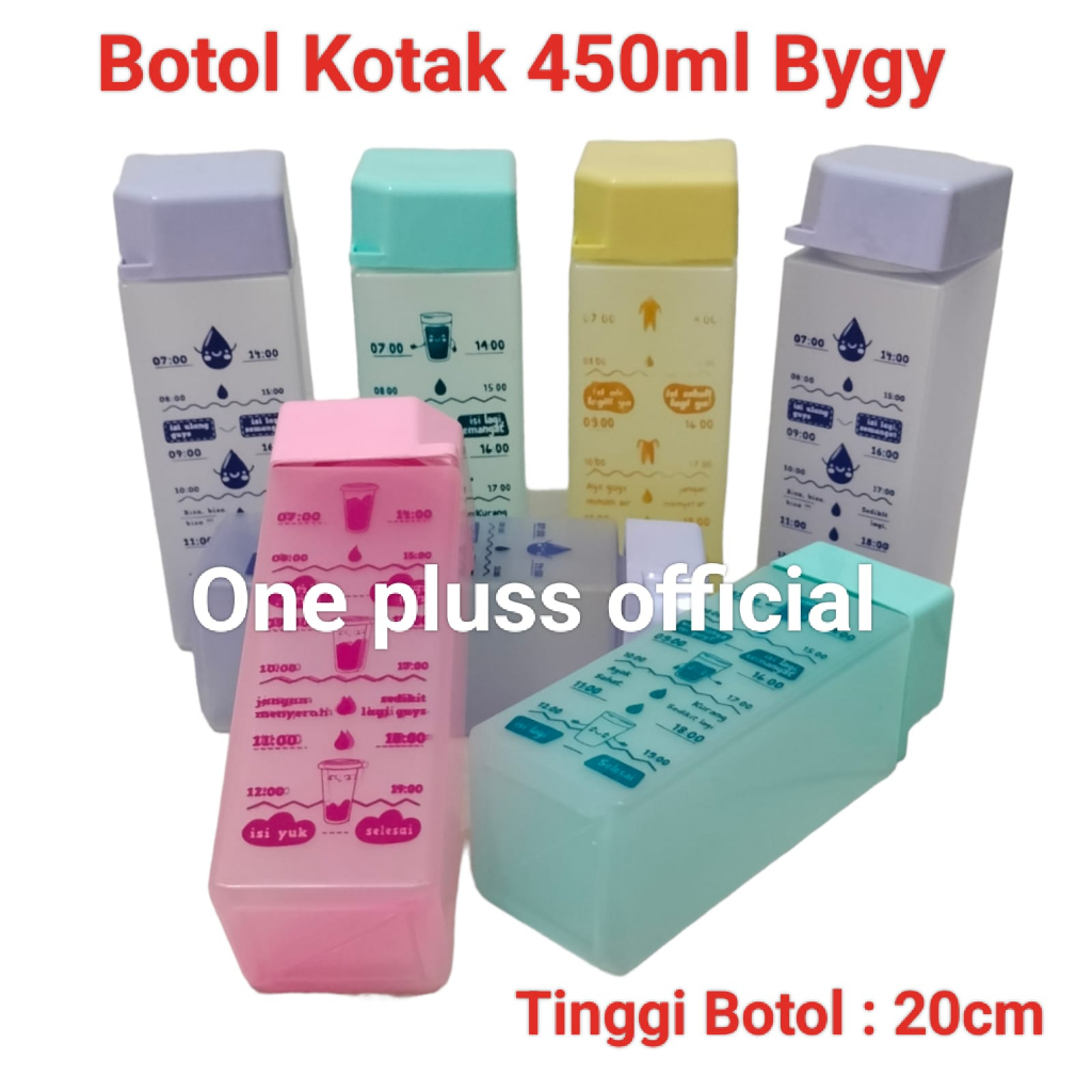 Botol Minum My Bottle Segi 450 ml botol minuman kulkas Bahan Bpa free