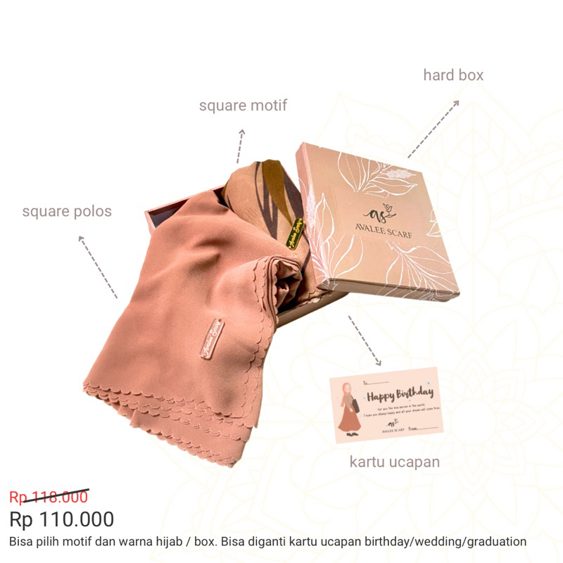 

AVALEE SCARF GIFT BOX HAMPERS IDUL FITRI HAMPERS ULTAH KADO HARI GURU KADO HARI IBU KADO WEDDING KADO PERNIKAHAN KADO WISUDA GIFT GRADUATION GIFT BIRTHDAY GIFT WEDDING HAMPERS LEBARAN HAMPERS IDUL FITRI