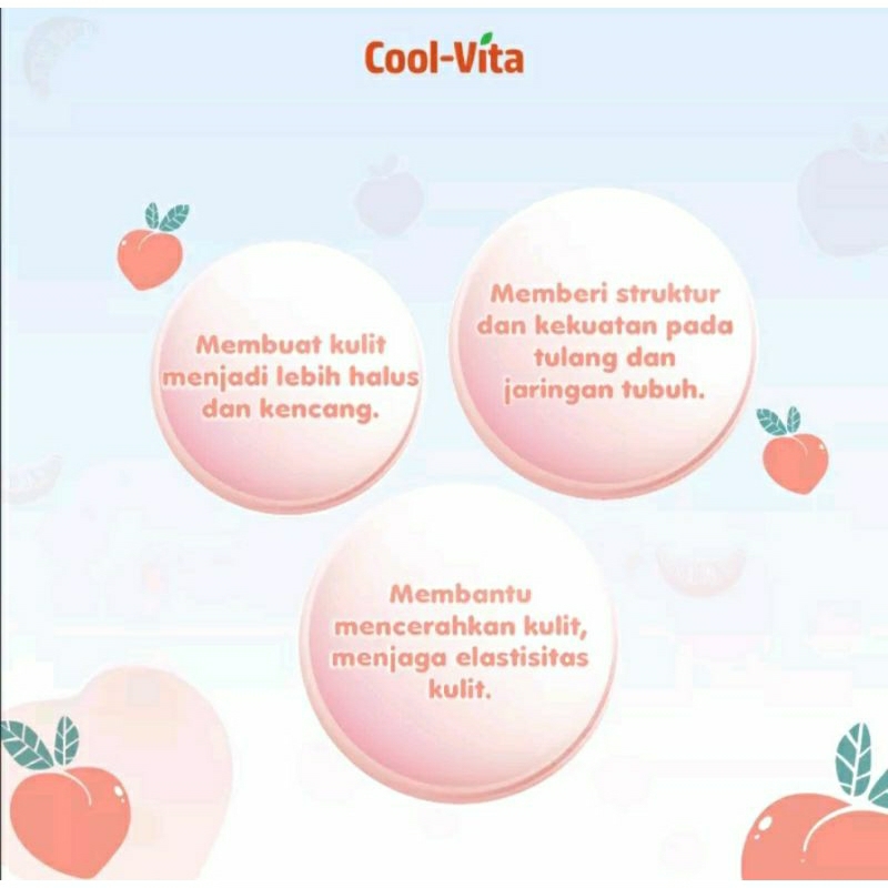 READY! COOLVITA BEAUTY COLLAGEN HEALTHY SKIN RASA PEACH | COLLAGEN DRINK