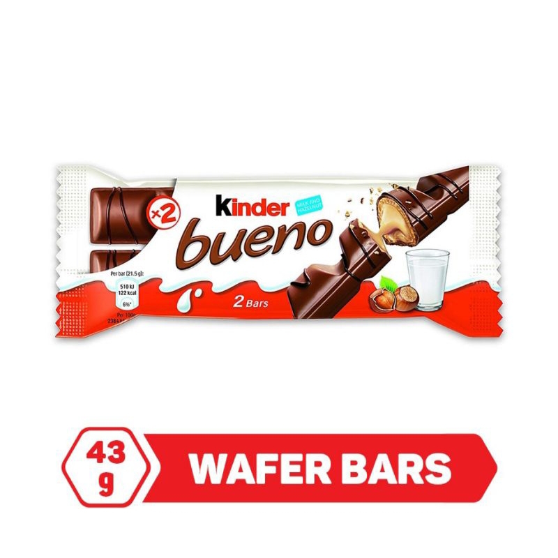 

Kinder Bueno Milk Hazelnut 43g