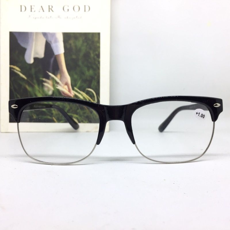 HS809 Kacamata Baca Double +1.00 sd +3.00 Bisa Untuk Jalan Dan Baca Model Cowok Cewek