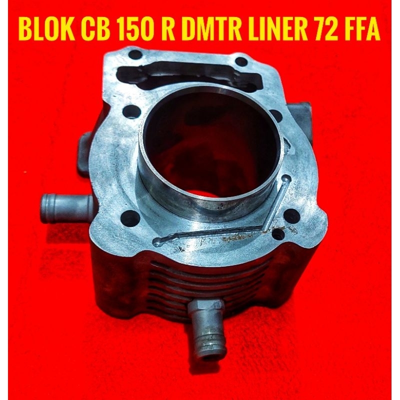 CYLINDER BLOK CB150R KODE BLOK K56 DMTR LINER LUAR 72 MODEL FFA-BOYRENK RACING