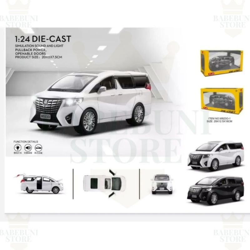 DIECAST TOYOTA ALPHARD Skala 24
