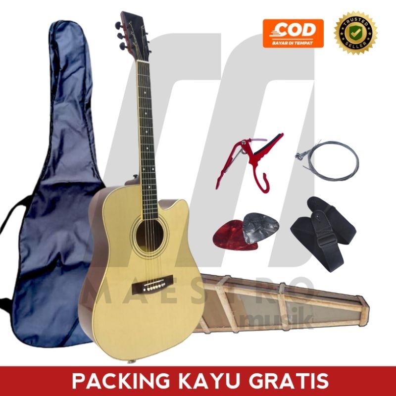 Gitar Akustik Jumbo | Gitar AkustikBesar | Suara Empuk | Gitar Akustik