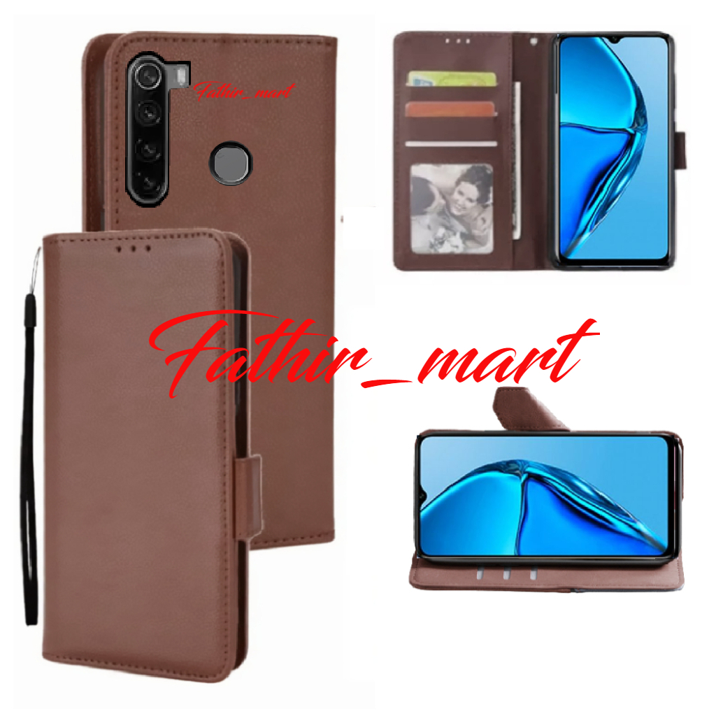 Case Dompet Hp XIAOMI REDMI NOTE 8 Case Leather Flip case Cover Kulit Casing Dompet