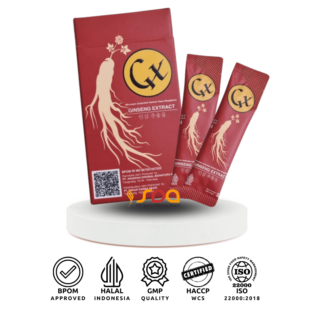 GX Ginseng Korea Extract / Panax Ginseng Minuman Botanikal Penambah Stamina