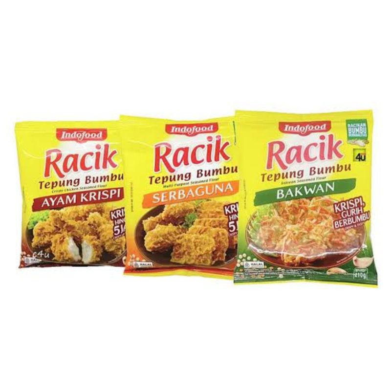 

Racik Tepung Bumbu Indofood Serbaguna / Bakwan / Ayam Krispi