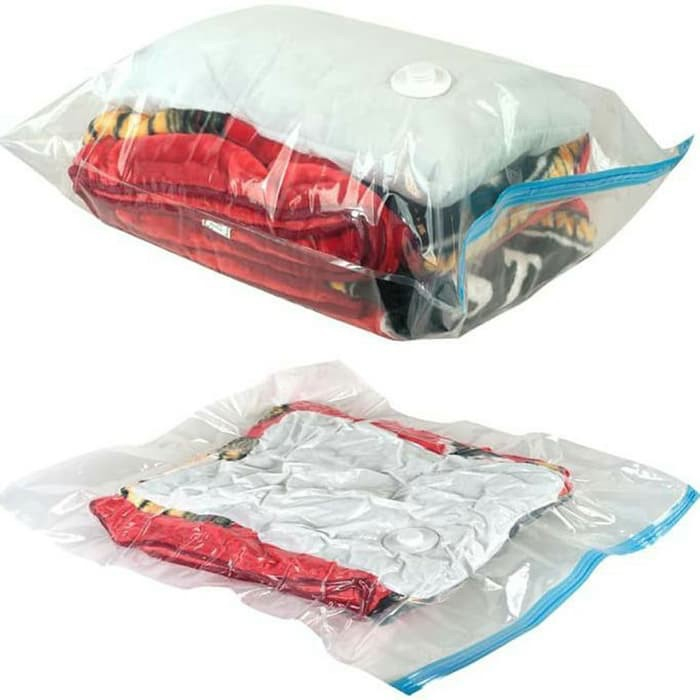 Refill Vacuum Bag Satuan / Plastik Kompres Vacum Vakum Bag Pakaian Baju Wenbo Refill Original Size S M L XL