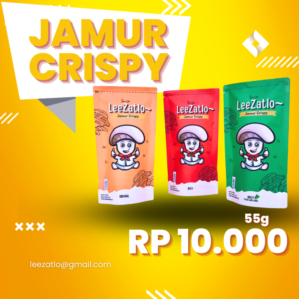 

Cemilan Sehat Keripik Jamur - Makanan Ringan - Cemilan Murah - Jamur Crispy - Snack Murah Untuk Oleh Oleh - Jamur Krispi