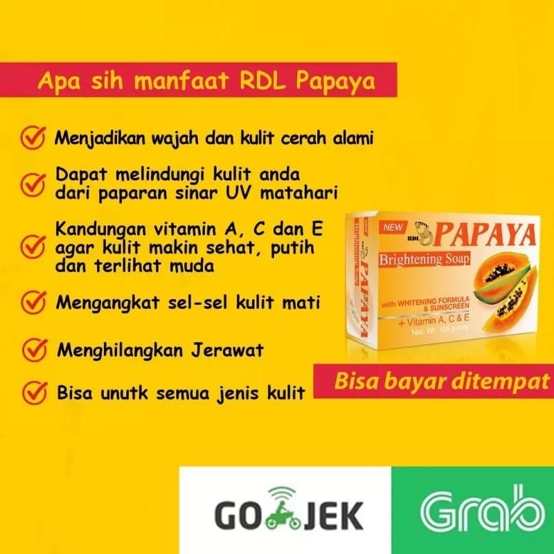 Sabun papaya Rdl original asli 100 %