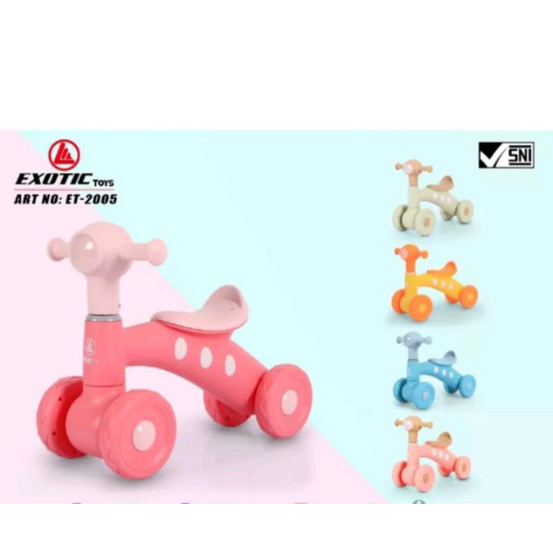 SEPEDA KESEIMBANGAN ANAK EXOTIC F106 F107 ET2131 ET2126 ET2120 ET2005 ET 2120 ET2128 Et 2128 ET 2131 aDA LAMPU DAN MUSIC