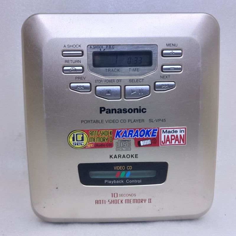 Discman Panasonic SL-VP45 CD VCD music audio mini portable