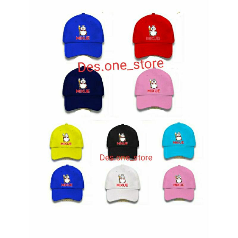 Topi Mixue Topi Anak Laki Laki Perempuan model Mixue usia 2-10 Tahun