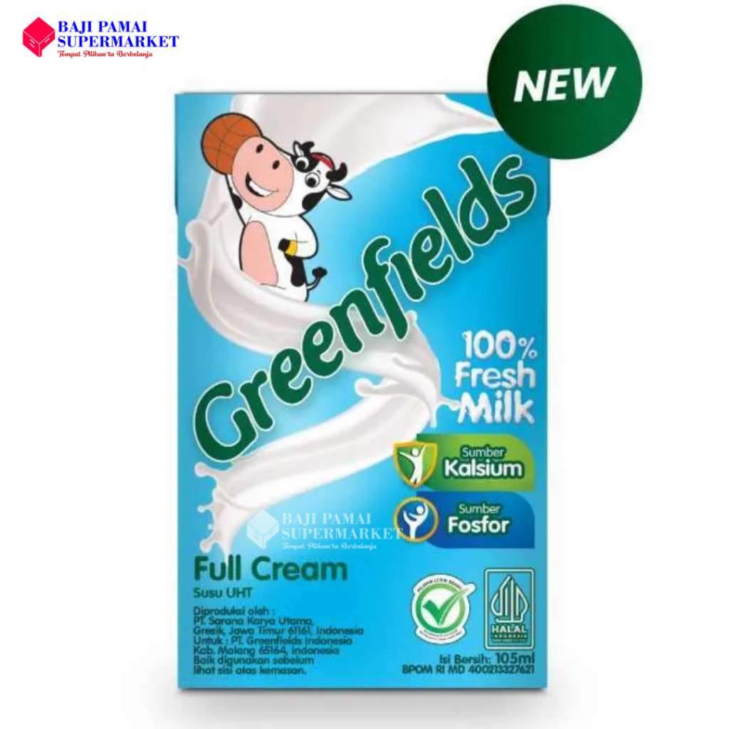 

Greenfields Uht Milk Full Cream 105 ml