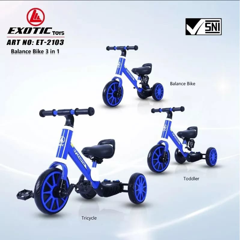 Exotic Balance Bike ET2103/ET705 - Sepeda Mini Anak / Ride On