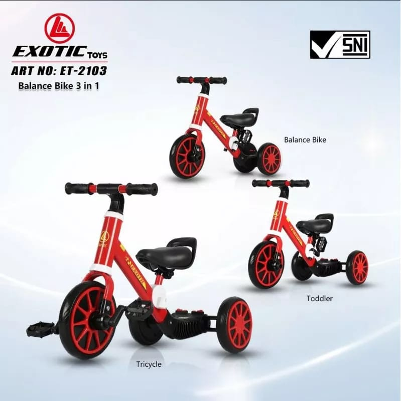 Exotic Balance Bike ET2103/ET705 - Sepeda Mini Anak / Ride On