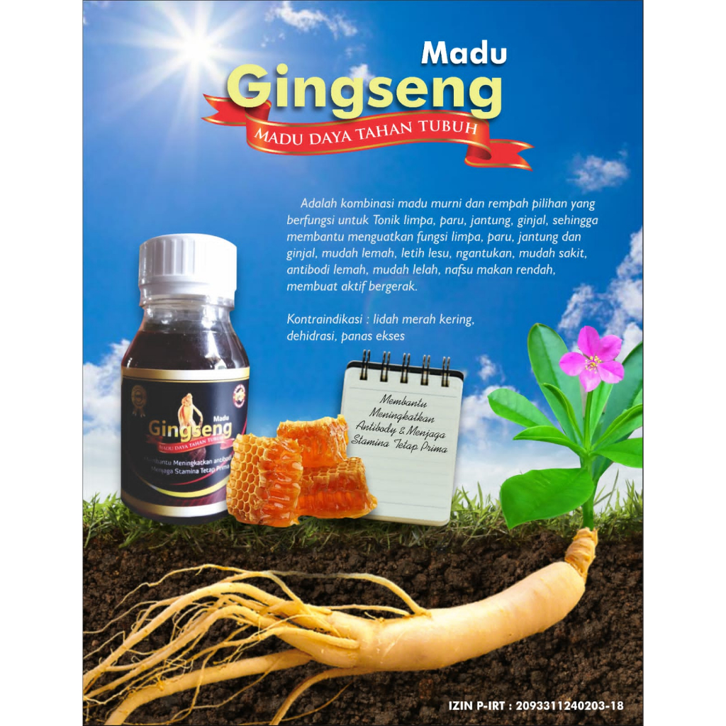 

Madu Gingseng meningkat antibodi dan menjaga stamina