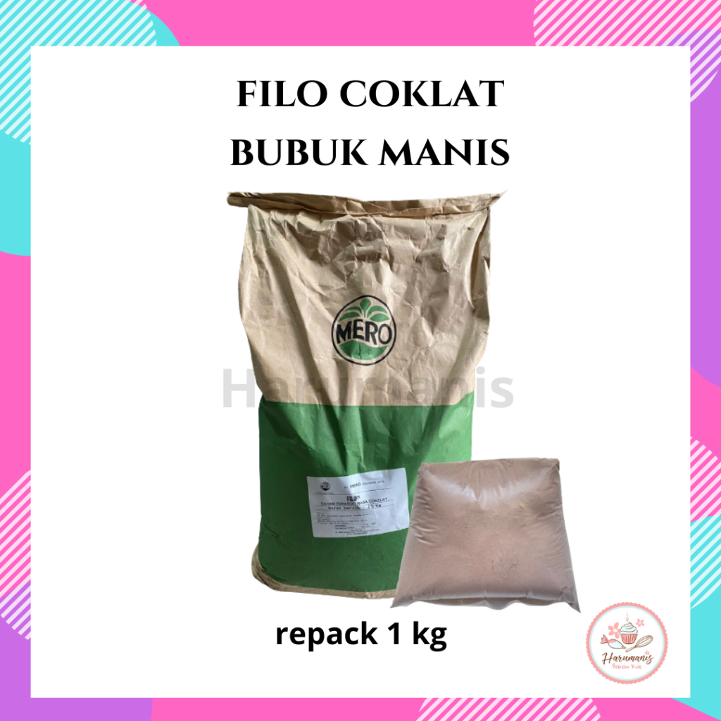 

Coklat Bubuk Manis Filo Repack 1kg