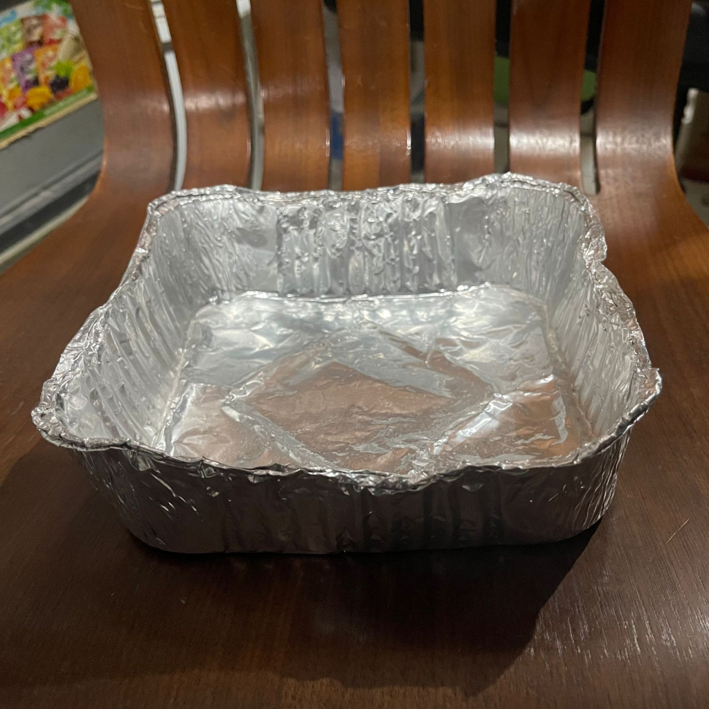 

Alumunium Foil Cup Penyok/Rusak - Alu Tray Square Kotak 20x20cm