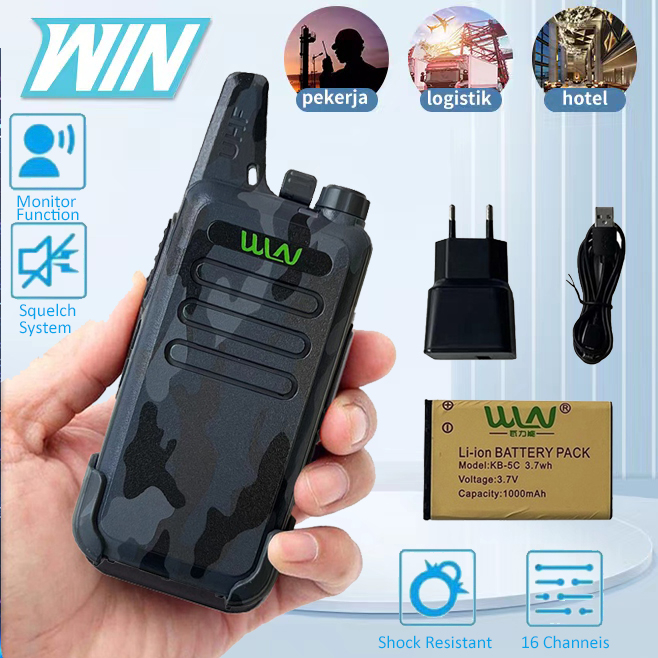 Radio HT WLN UHF C1 radio Handy Talky UHF walkie-talkie genggam 1 unit